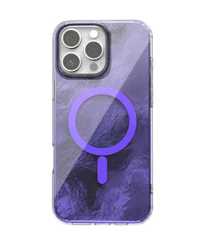 Чохол TPU Shiny Mountain (MagFit) для Apple iPhone 16 Pro Max (6.9") Purple