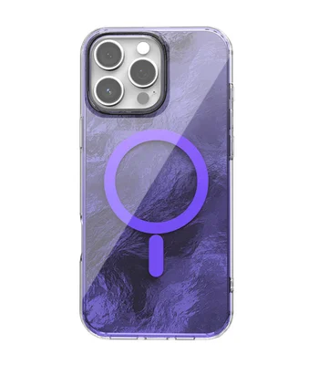 Чохол TPU Shiny Mountain (MagFit) для Apple iPhone 16 Pro Max (6.9") Purple
