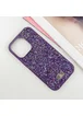 TPU чехол Bling World Rock Diamond для Apple iPhone 16 Pro (6.3") Фиолетовый