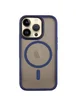 TPU+PC чехол Metal Buttons with MagSafe для Apple iPhone 16 Pro (6.3") Синий