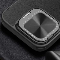 Кожаный чехол-книжка Nillkin Qin Prop Plain Camshield для Apple iPhone 16 Pro (6.3") Classic Black