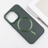 Кожаный чехол SnapCase with MagSafe для Apple iPhone 16 Pro (6.3") Green