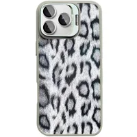 Чехол TPU+PC Wild Leopard with MagSafe and Lens для Apple iPhone 16 Pro (6.3") Grey