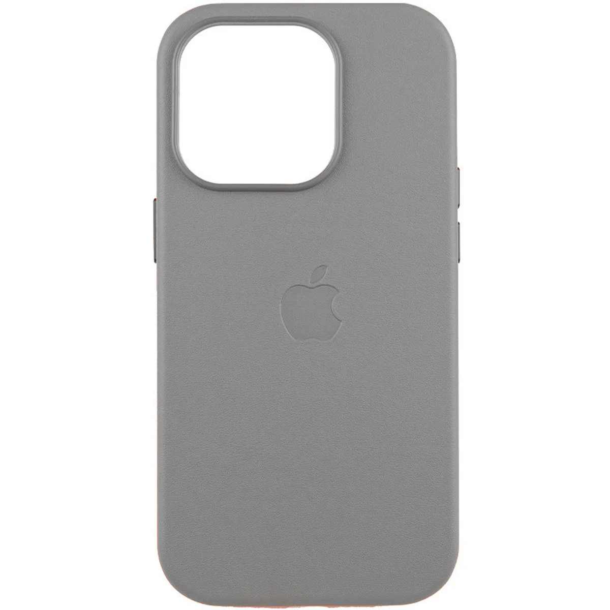 Кожаный чехол Leather Case (AAA) with MagSafe and Animation для Apple iPhone 16 Pro (6.3") Light Gray