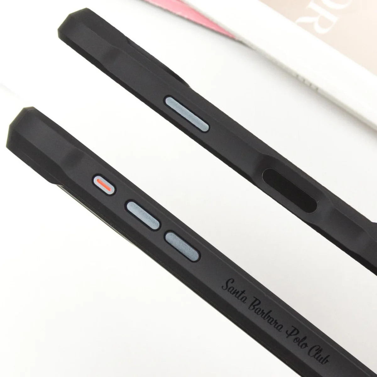 Кожаный чехол Polo Santa Barbara Barton для Apple iPhone 16 Pro (6.3") Black / Navy