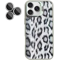 Чехол TPU+PC Wild Leopard with MagSafe and Lens для Apple iPhone 16 Pro (6.3") Grey