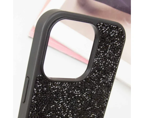 TPU чехол Bling World Rock Diamond для Apple iPhone 16 Pro (6.3") Черный
