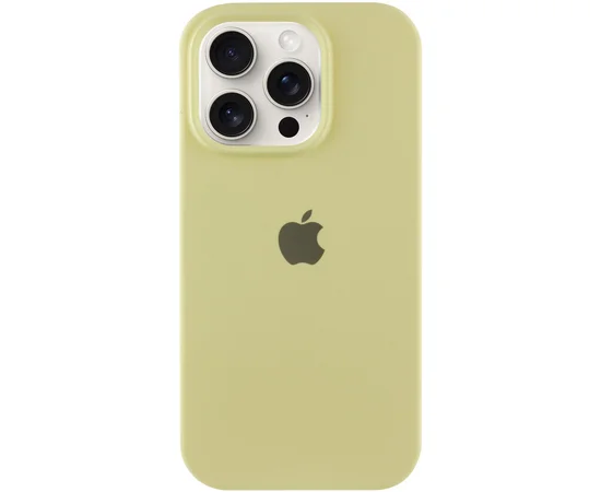 Чохол Silicone Case Full Protective (AA) Apple iPhone 16 Pro (6.3") Жовтий / Mellow Yellow