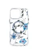 TPU+PC чехол Clear Garden with MagSafe для Apple iPhone 16 Pro (6.3") Blue Blossom