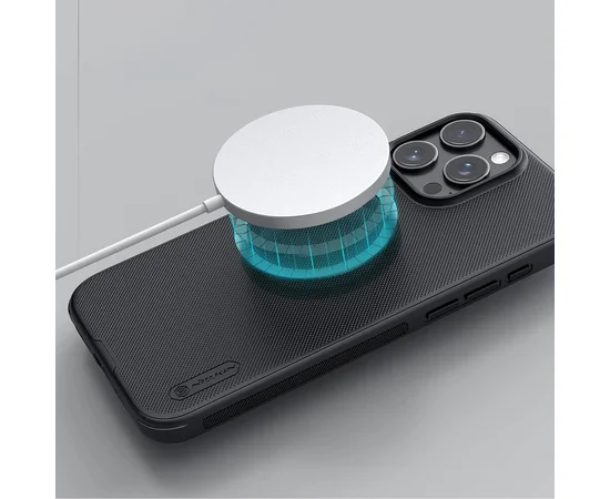 Чехол Nillkin Matte Magnetic Pro для Apple iPhone 16 Pro (6.3") Черный / Black
