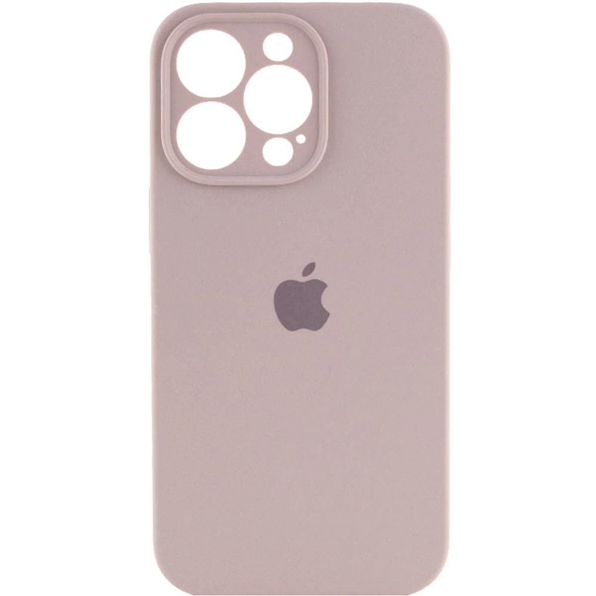 Чехол Silicone Case Full Camera Protective (AA) для Apple iPhone 16 Pro (6.3") Серый / Lavender