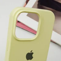 Чехол Silicone Case Full Protective (AA) для Apple iPhone 16 Pro (6.3") Желтый / Mellow Yellow
