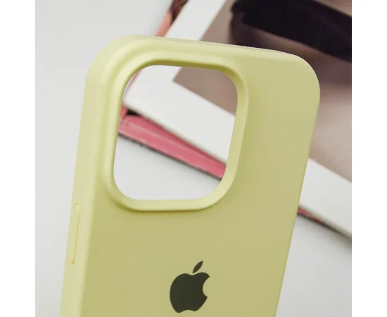 Чохол Silicone Case Full Protective (AA) Apple iPhone 16 Pro (6.3") Жовтий / Mellow Yellow