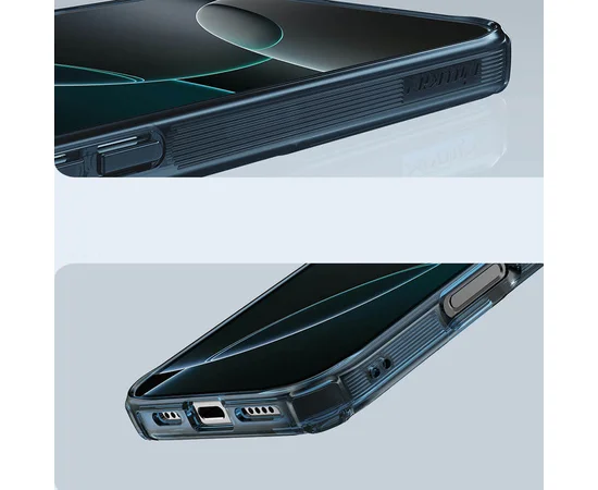 TPU чохол Nillkin Nature Pro Magnetic для Apple iPhone 16 Pro (6.3") Синій (прозорий)