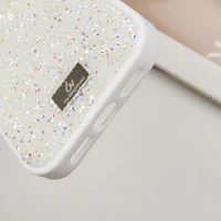 TPU чехол Bling World Rock Diamond для Apple iPhone 16 Pro (6.3") Белый