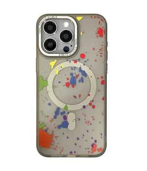 Чохол TPU+PC Flush with MagSafe для Apple iPhone 16 Pro (6.3") Titanium grey