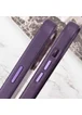 Кожаный чехол Leather Case (AAA) with MagSafe and Animation для Apple iPhone 16 Pro (6.3") Dark Purple