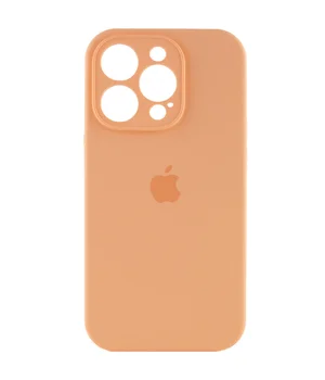 Чохол Silicone Case Full Camera Protective (AA) Apple iPhone 16 Pro (6.3") Помаранчевий / Cantaloupe