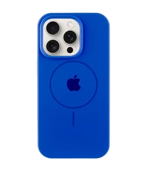 Чохол Silicone Case Full Protective (AA) with MagSafe для Apple iPhone 16 Pro (6.3") Синій / Capri Blue
