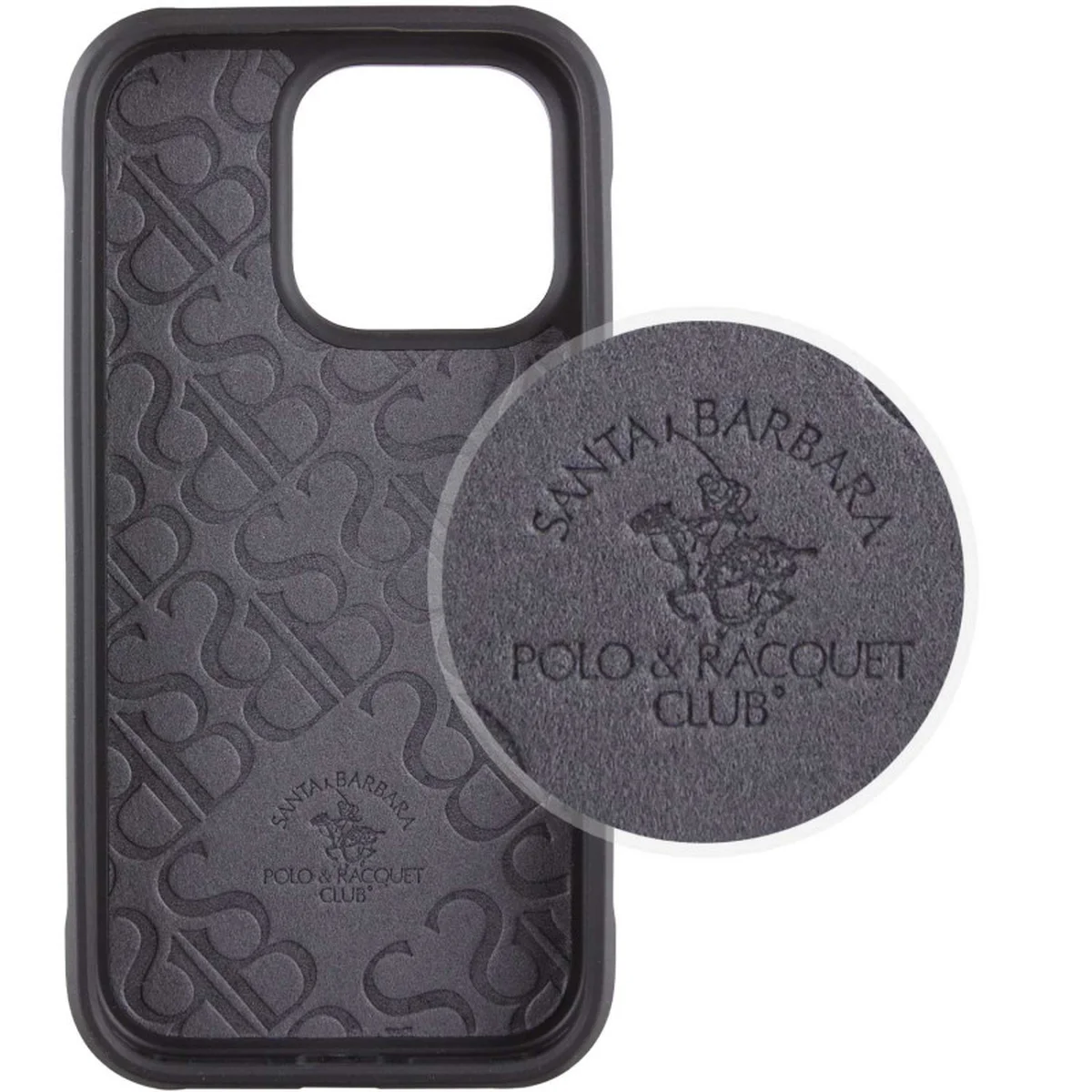 Кожаный чехол Polo Santa Barbara Barton для Apple iPhone 16 Pro (6.3") Black / Navy