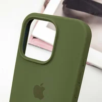 Чохол Silicone Case Full Protective (AA) для Apple iPhone 16 Pro (6.3") Зелений / Dark Olive