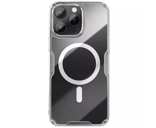 TPU чохол Nillkin Nature Pro Magnetic для Apple iPhone 16 Pro (6.3") Безбарвний (прозорий)