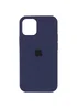 Чехол Silicone Case Full Protective (AA) для Apple iPhone 16 Pro (6.3") Темно-синий / Midnight blue