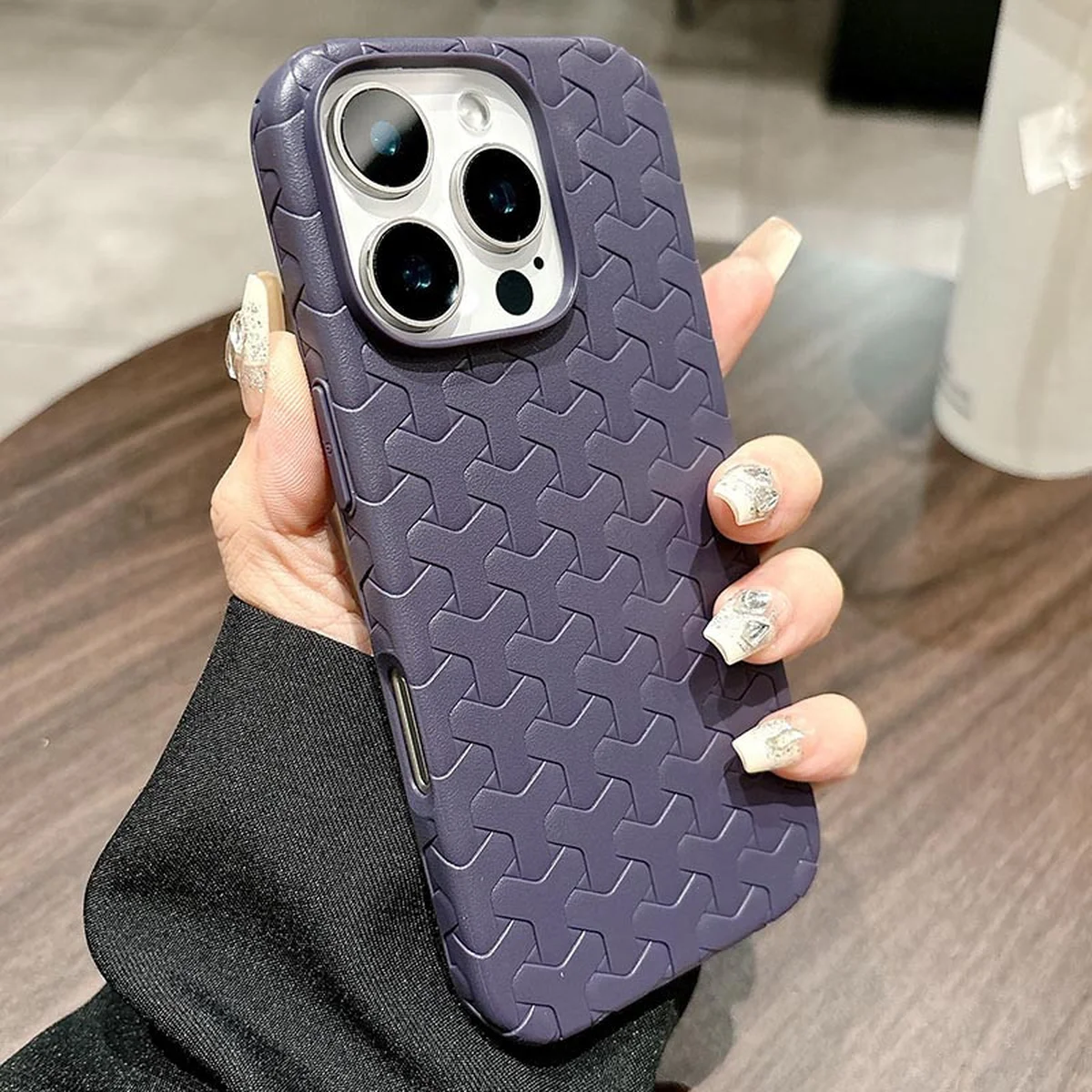 Чехол TPU Weaving для Apple iPhone 16 Pro (6.3") Purple