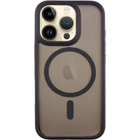 TPU+PC чехол Metal Buttons with MagSafe для Apple iPhone 16 Pro (6.3") Черный