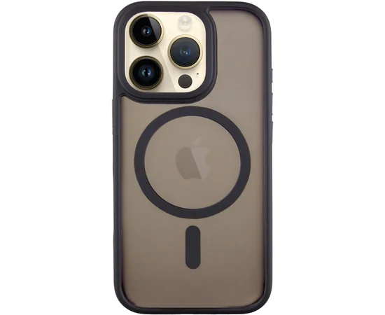 TPU+PC чехол Metal Buttons with MagSafe для Apple iPhone 16 Pro (6.3") Черный