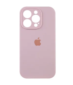 Чохол Silicone Case Full Camera Protective (AA) Apple iPhone 16 Pro (6.3") Рожевий / Chalk Pink