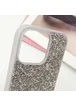 TPU чехол Bling World Rock Diamond для Apple iPhone 16 Pro (6.3") Серебряный