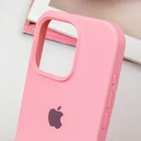 Чехол Silicone Case Full Protective (AA) для Apple iPhone 16 Pro (6.3") Розовый / Light pink