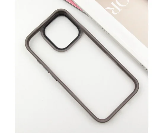 TPU+PC чохол Metal Buttons для Apple iPhone 16 Pro (6.3") Сірий