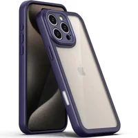TPU чехол Transparent + Colour 1,5mm для Apple iPhone 16 Pro (6.3") Purple