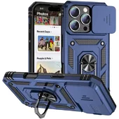 Чехол Ummi Camshield Serge Ring для Apple iPhone 16 Pro (6.3") Синий / Navy