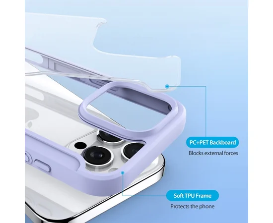 Чехол-книжка Dux Ducis Skin X Pro with MagSafe для Apple iPhone 16 Pro (6.3") Purple