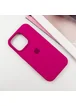 Чехол Silicone Case Full Protective (AA) для Apple iPhone 16 Pro (6.3") Красный / Rose Red