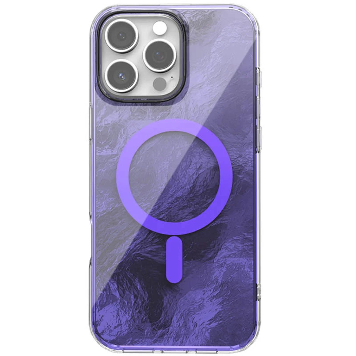 Чохол TPU Shiny Mountain (MagFit) для Apple iPhone 16 Pro (6.3") Purple