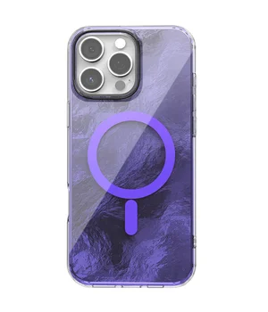 Чохол TPU Shiny Mountain (MagFit) для Apple iPhone 16 Pro (6.3") Purple
