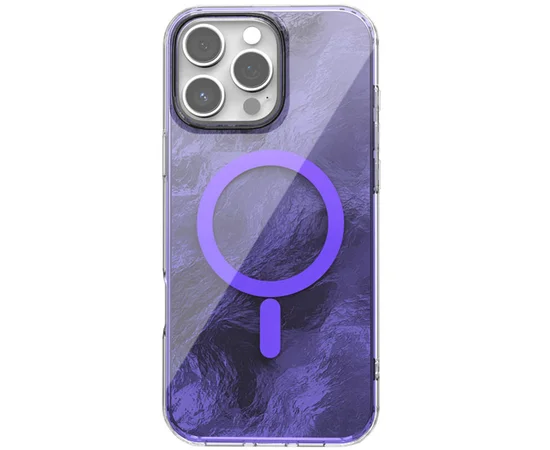 Чехол TPU Shiny Mountain (MagFit) для Apple iPhone 16 Pro (6.3") Purple