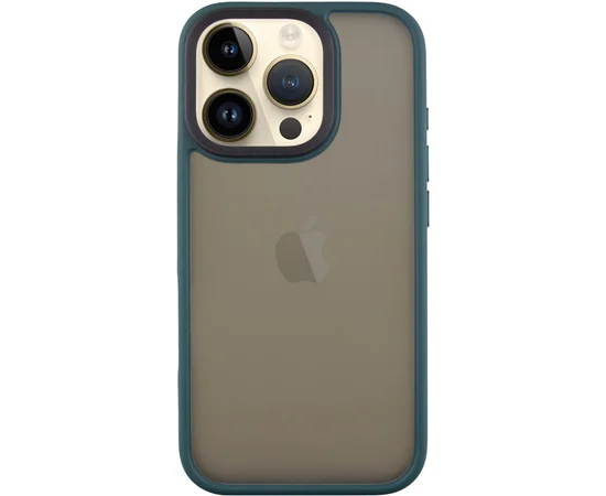 TPU+PC чохол Metal Buttons для Apple iPhone 16 Pro (6.3") Зелений