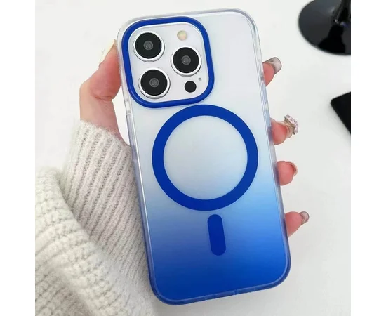 Чохол TPU+PC Phantom with MagSafe для Apple iPhone 16 Pro (6.3") Blue