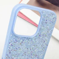 TPU чехол Bling World Rock Diamond для Apple iPhone 16 Pro (6.3") Голубой