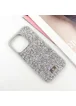TPU чехол Bling World Rock Diamond для Apple iPhone 16 Pro (6.3") Серебряный