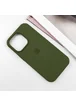 Чохол Silicone Case Full Protective (AA) для Apple iPhone 16 Pro (6.3") Зелений / Dark Olive