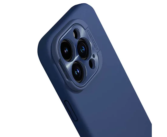 Чехол Silicone Nillkin LensWing Prop Magnetic для Apple iPhone 16 Pro (6.3") Синий / Blue