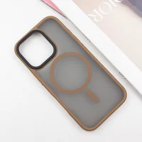 TPU+PC чехол Metal Buttons with MagSafe для Apple iPhone 16 Pro (6.3") Золотой