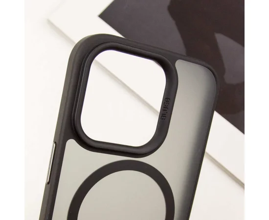 TPU+PC чохол Blueo Skin Friendly Frosted with MagSafe для Apple iPhone 16 Pro (6.3") Чорний