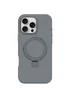 Чохол Silicone Case Full Protective NO LOGO with Ring для Apple iPhone 16 Pro (6.3") Grey